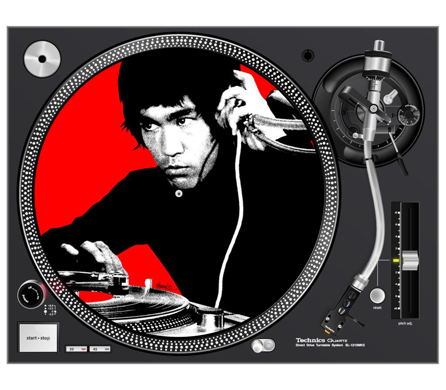 Bruce Lee Dj 12" Slipmat's X 2