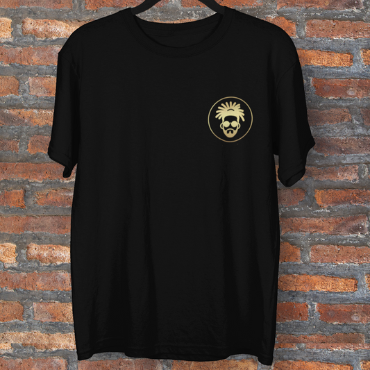 Asbo Records Small Gold Logo Unisex T Shirt.