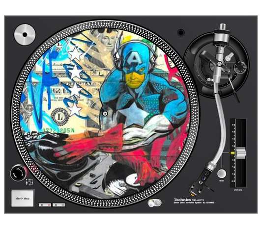 Captain America Dj 12" Slipmat X 2