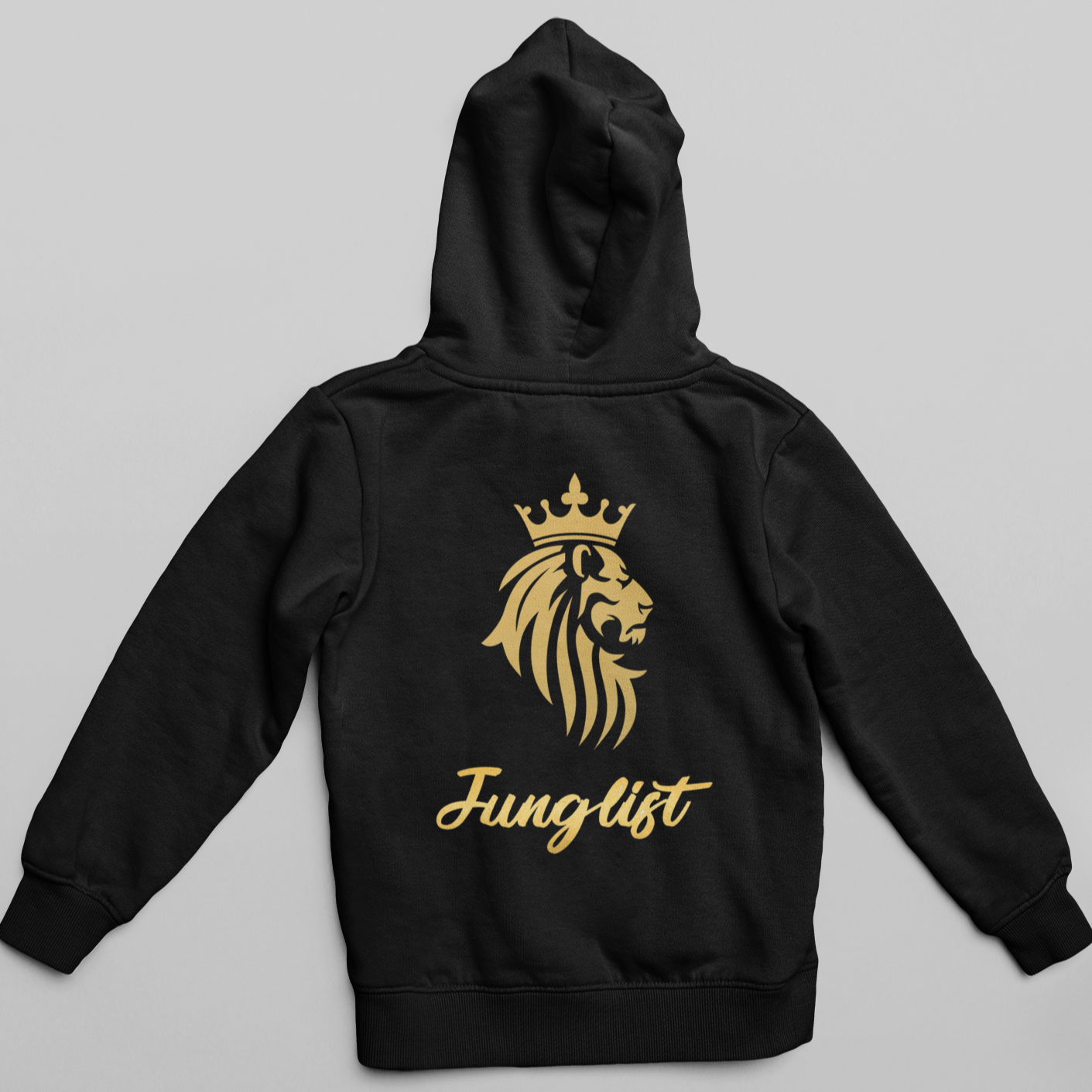 Asbo records ,jungle ,junglist ,lion ,gold,hoodie