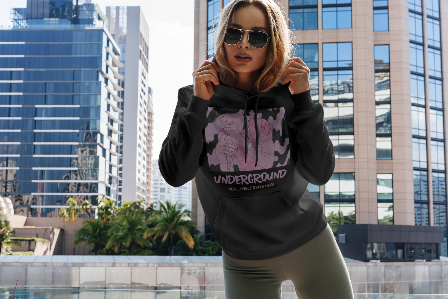 Underground Real Jungle stays Here Unisex Hoodie