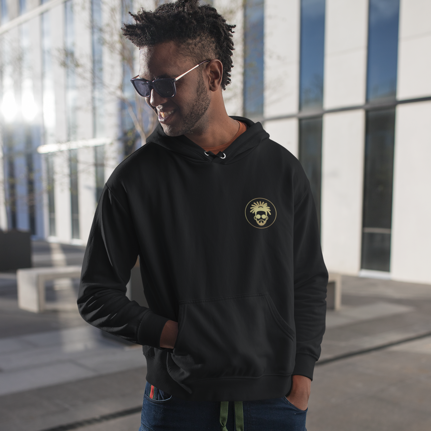 Asbo Gold Junglist Lion - Unisex Hoodie