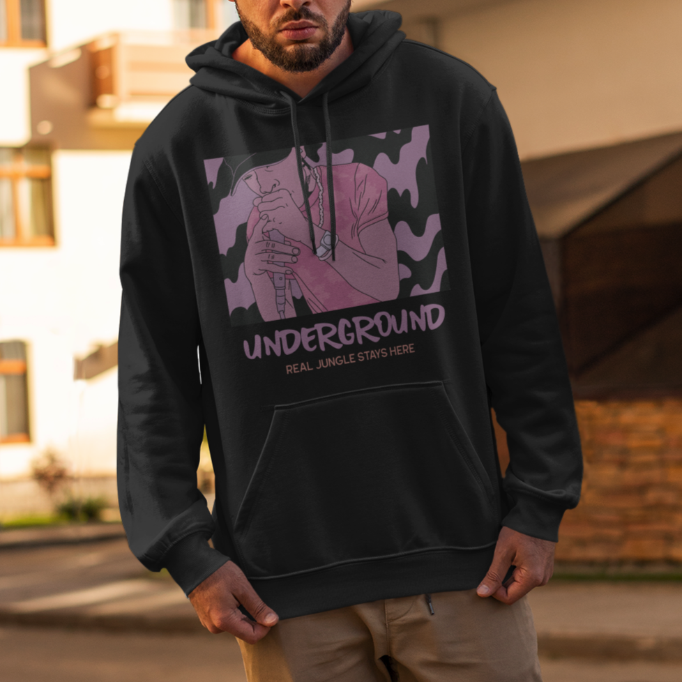 Underground Real Jungle stays Here Unisex Hoodie