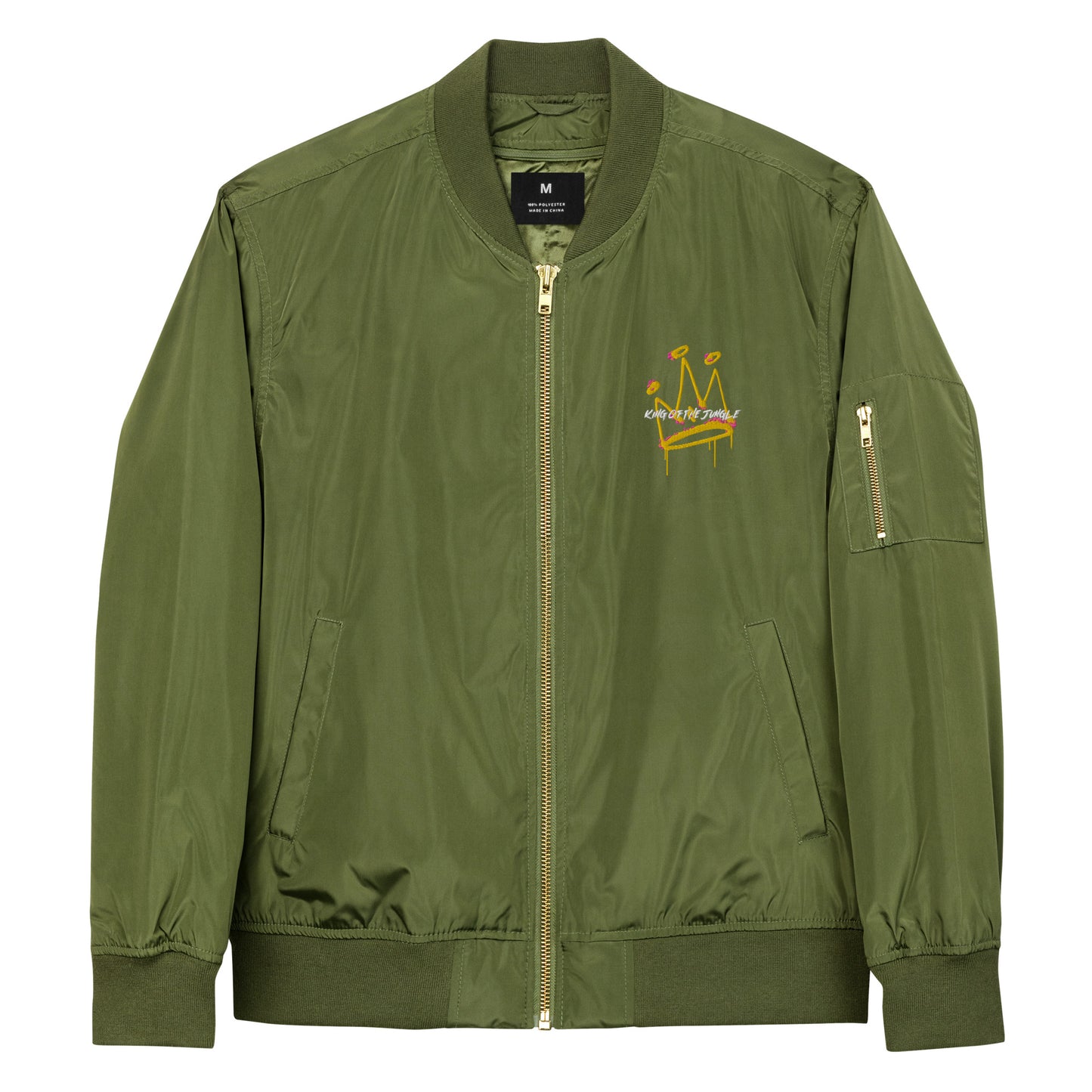 King Of The Jungle Premium recycled bomber jacket