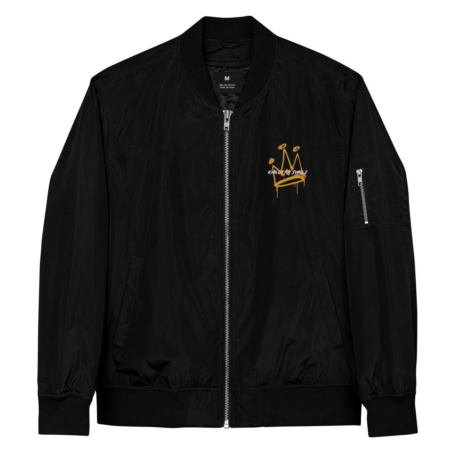 King Of The Jungle Premium recycled bomber jacket