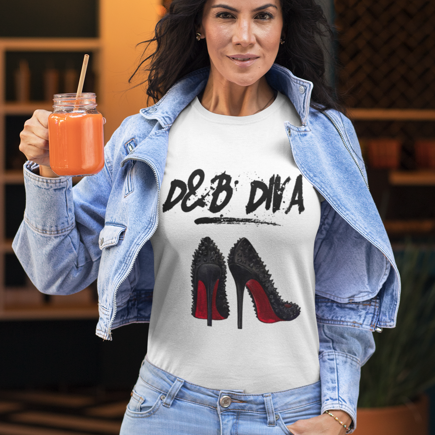 Ladies, womens D&B Diva Top TShirt